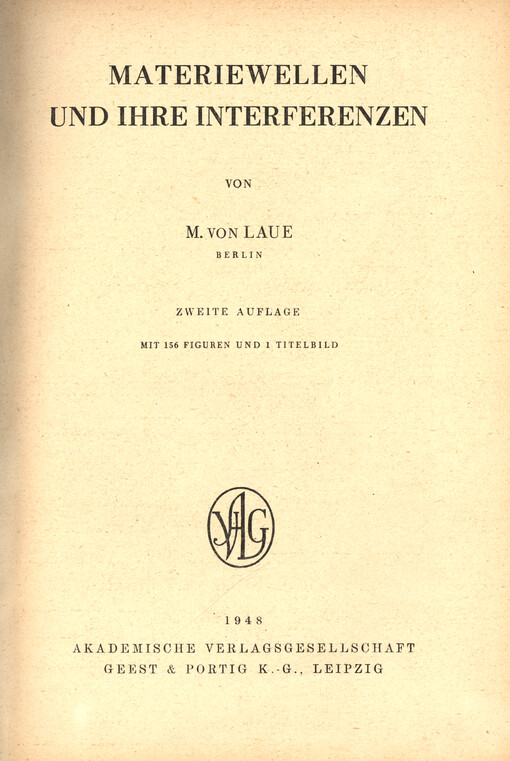 Materiewellen und ihre Interferenzen