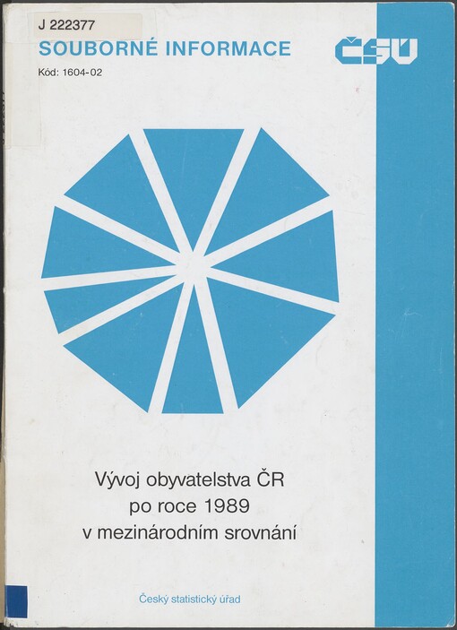 Vývoj obyvatelstva ČR po roce 1989 v mezinárodním srovnání