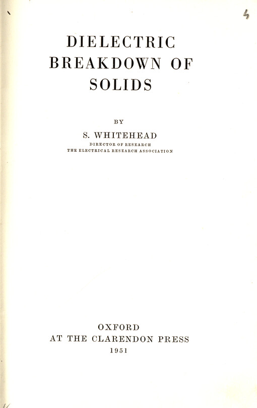 Dielectric breakdown of solids
