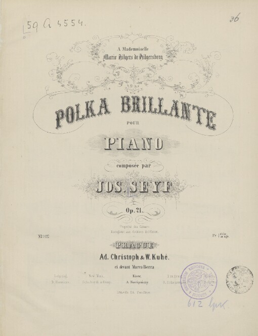 Polka brillante pour piano: op. 21