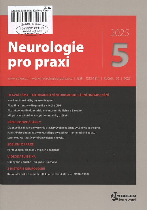 Neurologie pro praxi
