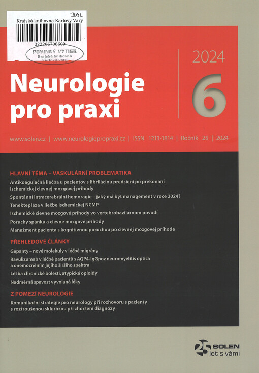 Neurologie pro praxi