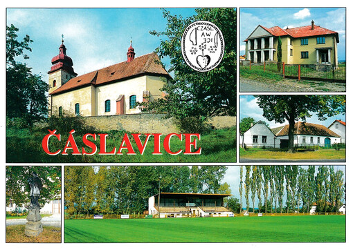 Čáslavice : historická pečeť, kostel sv. Martina ...