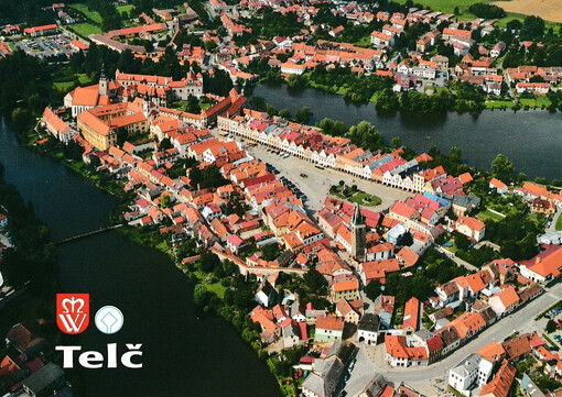 Telč : letecký pohled