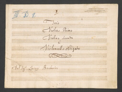 Trio: 2 Violino e Violoncello o obligato