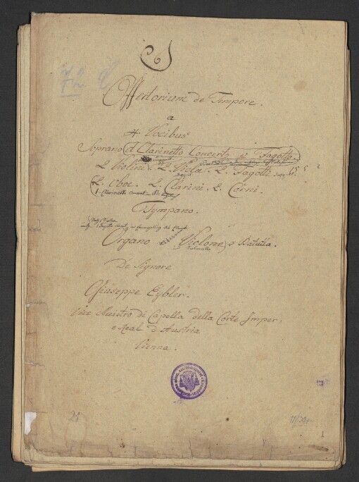 Offertorium de Tempore: 4 Vocibus