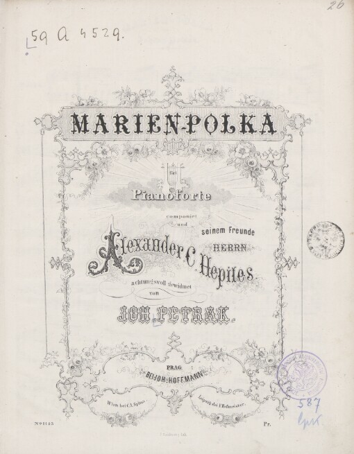 Marien-Polka für's Pianoforte