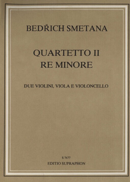 Smyčcový kvartet č. 2 d moll: due violini, viola e violoncello. č. 2, d moll