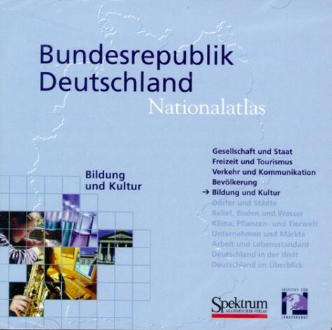 Nationalatlas, Bildung und Kultur, CD-ROM: Education and Culture