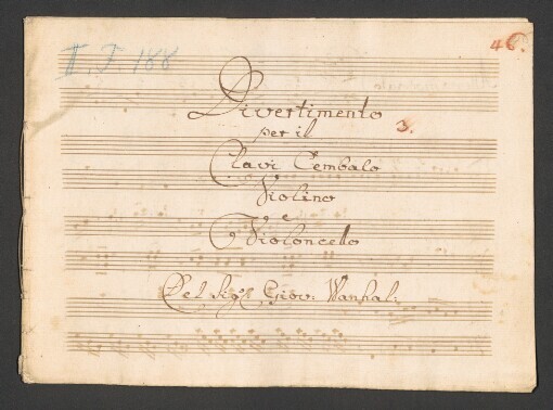 Divertimento: Per il Clavi Cembalo, Violino e Violoncello