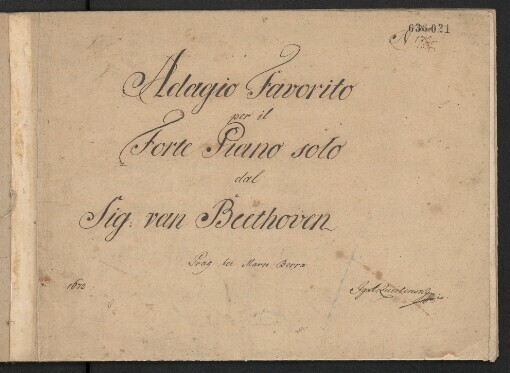 Adagio Favorito per il Forte Piano solo