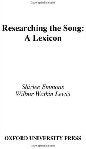 Researching the song : a lexicon
