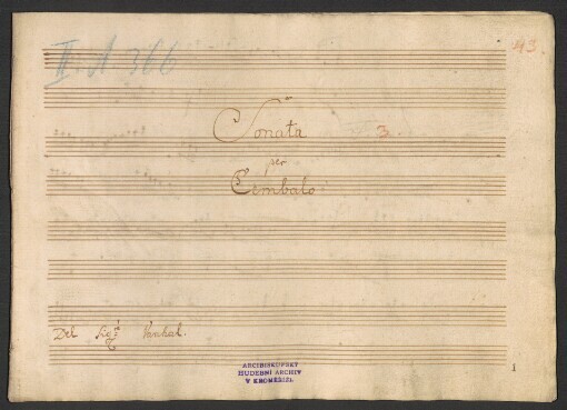 Sonata in F: Per Cembalo