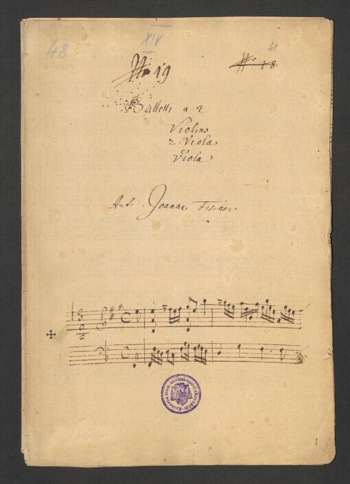 Balletti: a 4 : Violino, 2 Violae e Viola