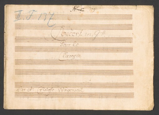 Concerto in G: Pour le Clavecin, 2 Violino, Basso