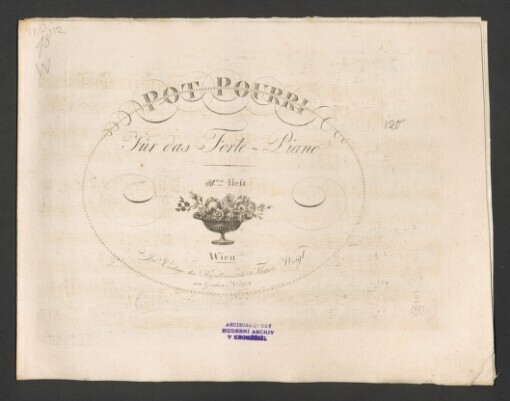 Potpourri: für das Forte-Piano. Dritte Jahrgang, 48. Heft