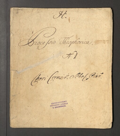 Processio Theophorica. Chori Cremsir[iensis] Schol[arum] Piar[um]