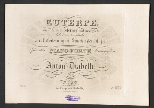 Arie, (O närrische Leute, o komische Welt) aus der Oper: La Molinara (Die Müllerin): für das Piano-Forte, mit Hinweglassung der Worte