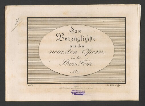 Das Vorzügliche aus den neuesten opern für das Piano-Forte. No. 7