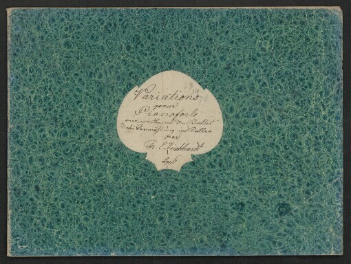 Variations pour le Piano Forte, op. 6: Sur un théme tire du Ballet die Vermählung im Keller