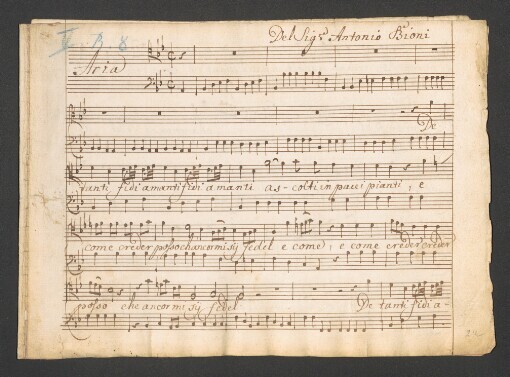 Aria: 2 Violino, Viola, Canto