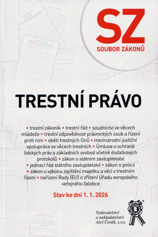 Trestní právo : (soubor zákonů)