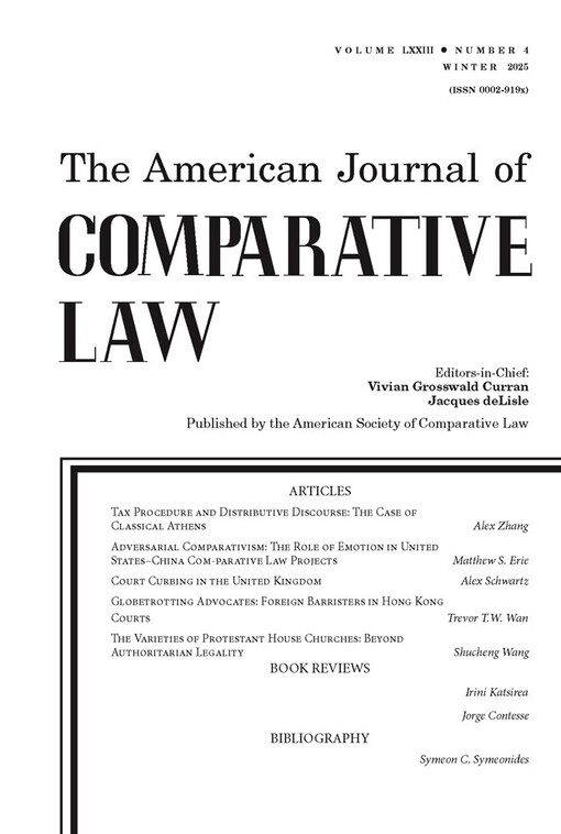 The American journal of comparative law