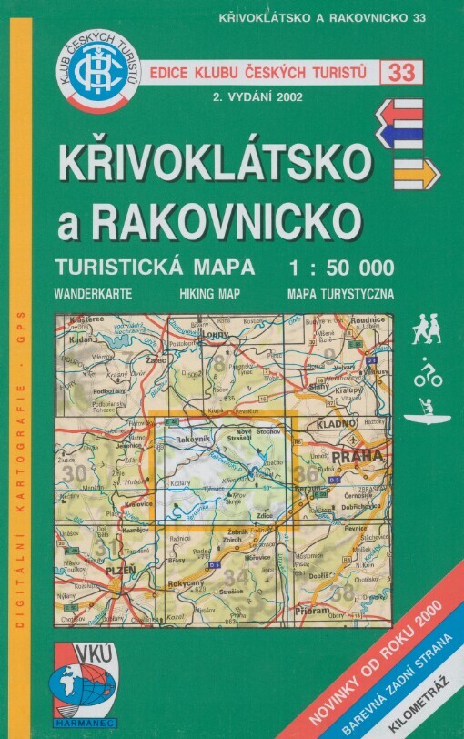 Křivoklátsko a Rakovnicko: turistická mapa 1:50 000 : digitální kartografie-GPS