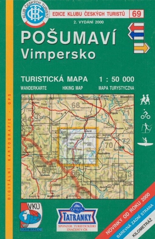 Pošumaví - Vimpersko: turistická mapa