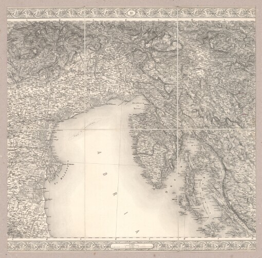 General-Karte des Oesterreichischen Kaiserstaates: mit einem grossen Theile der angrenzenden Länder. XII