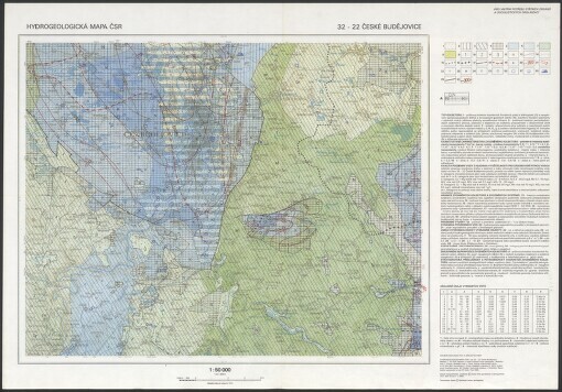 Hydrogeologická mapa ČSR. 32-22. České Budějovice