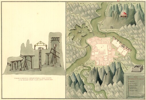 Plan der Bergstadt Oroszi