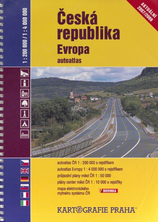 Česká republika: Evropa : autoatlas 1:200 000/1:4 000 000 : aktuální 2007/2008