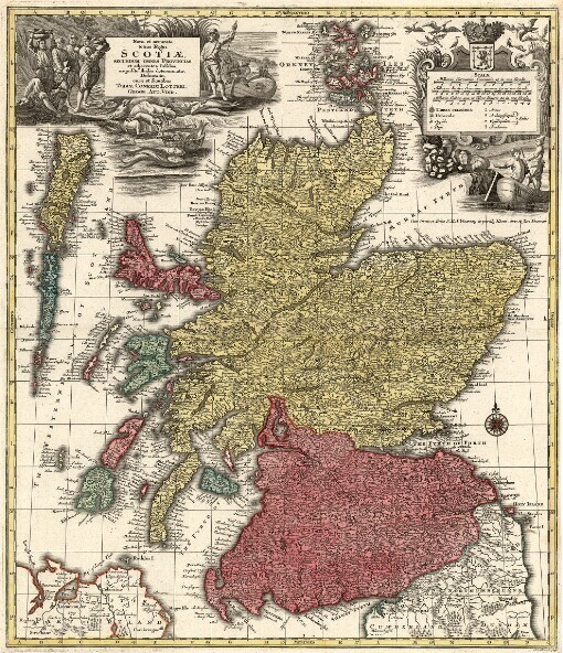 Nova et accurata totius Regni Scotiae Secundum Omnes Provincias et adjacentes Insulas, exquisito studio determinatae