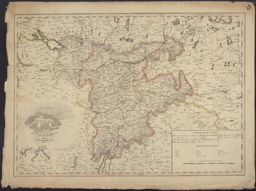 Karte von Tyrol und Vorarlberg