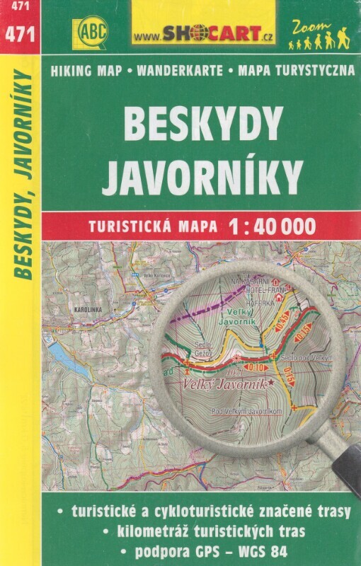 Beskydy, Javorníky: turistická mapa 1:40 000