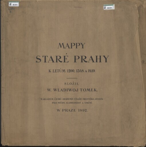 Mappy staré Prahy k letům 1200, 1348 a 1419
