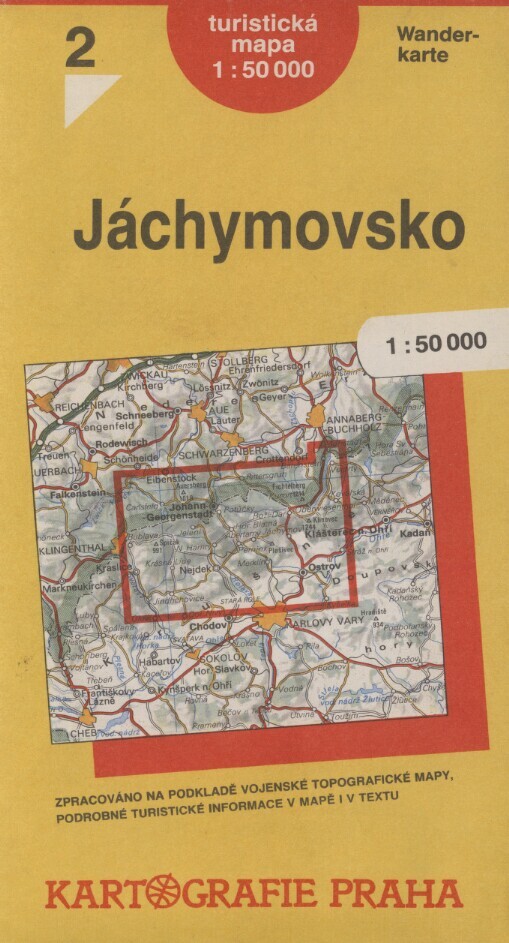 Jáchymovsko: turistická mapa
