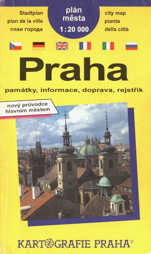 Prahaplán města 1:20 000 : památky, informace, doprava, rejstřík : nový průvodce hlavním městem