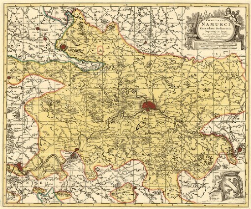 Comitatus Namurci Emendata Delineatio