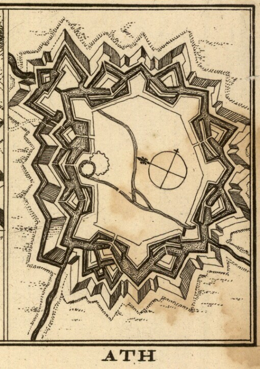 D'Fortresse der Tien Spaansche Provintien of Belgii Regii. Ath
