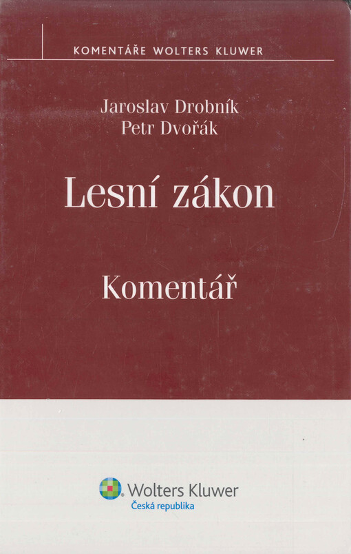Lesní zákon : komentář