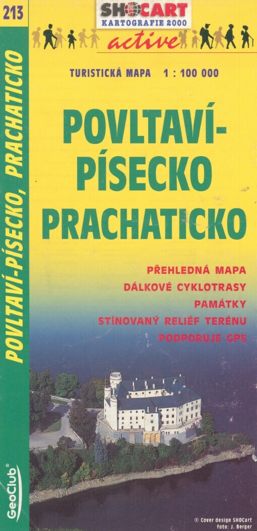 Povltaví - PíseckoPrachaticko : turistická mapa 1:100^000 : přehledná mapa, dálkové cyklotrasy, památky, stínovaný reliéf terénu, podporuje GPS