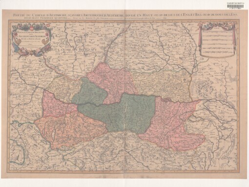 Map of Archduchy of Austria: Mapa arcivévodství rakouského