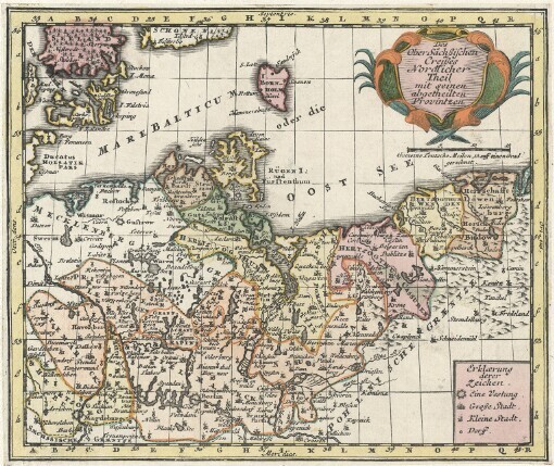 Des Ober-Sächßischen Creißes Nordlicher Theil mit seinen abgetheilten Provintzen