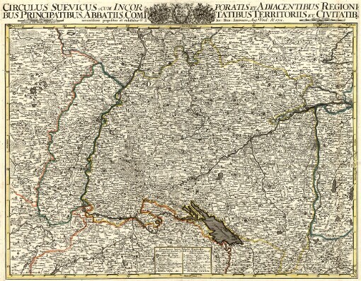 Circulus Suevicus, cum Incorporatis et Adiacentibus Regionibus Principatibus, Abbatiis, Comitatibus Territoriis et Civitatibus