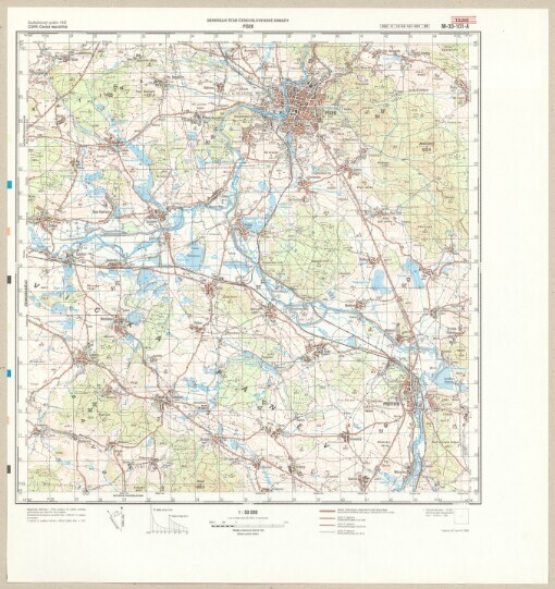 Písek: Česká republika. M-33-101-A