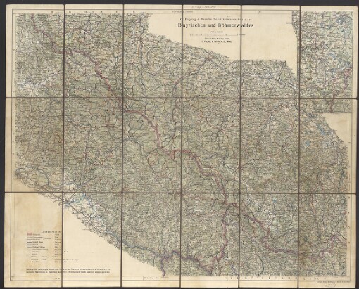G. Freytag & Bernds Touristenwanderkarte des Bayerischen und Böhmerwaldes