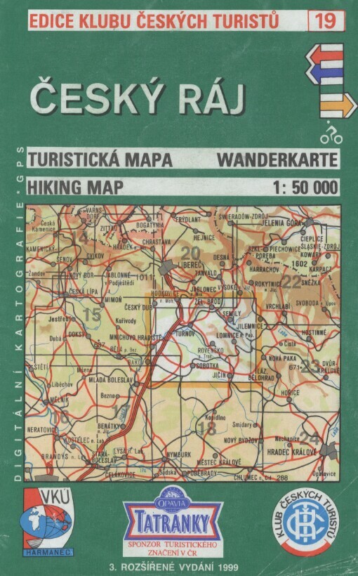 Český ráj: turistická mapa