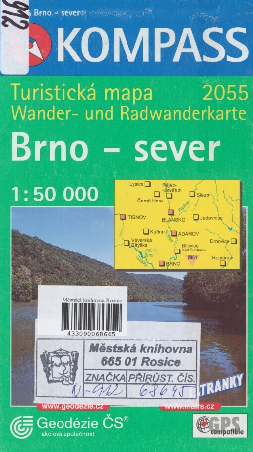 Brno-sever: turistická mapa 1:50 000 : GPS compatible